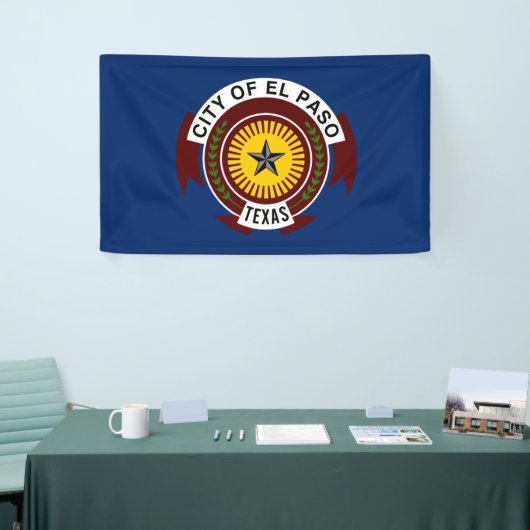 Stadtflagge El Paso (Texas) Banner (Messeveranstaltung)