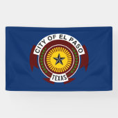 Stadtflagge El Paso (Texas) Banner (Horizontal)