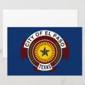 Stadtflagge El Paso (Texas) Briefpapier (Vorne/Hinten)