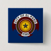 Stadtflagge El Paso (Texas) Button (Vorderseite)
