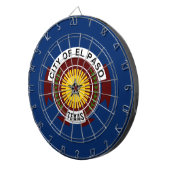 Stadtflagge El Paso (Texas) Dartscheibe (Vorderseite rechts)