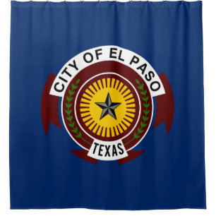 Stadtflagge El Paso (Texas) Duschvorhang