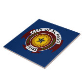 Stadtflagge El Paso (Texas) Fliese (Seite)
