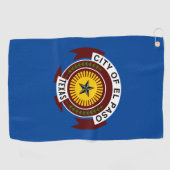 Stadtflagge El Paso (Texas) Golfhandtuch (Horizontal)