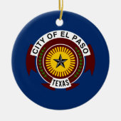 Stadtflagge El Paso (Texas) Keramik Ornament (Vorne)