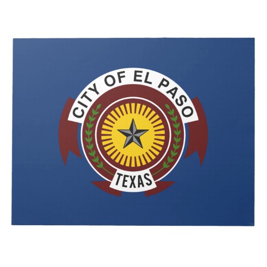 Stadtflagge El Paso (Texas) Notizblock (Vorderseite)