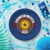 Stadtflagge El Paso (Texas) Pappteller (Party)