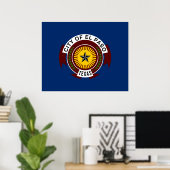 Stadtflagge El Paso (Texas) Poster (Heimbüro)