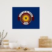 Stadtflagge El Paso (Texas) Poster (Küche)