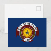Stadtflagge El Paso (Texas) Postkarte (Vorne/Hinten)