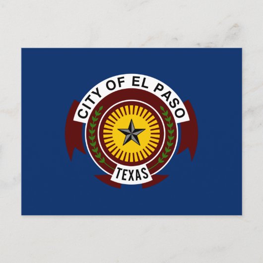 Stadtflagge El Paso (Texas) Postkarte (Vorderseite)