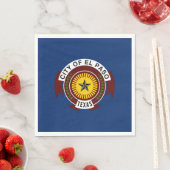 Stadtflagge El Paso (Texas) Serviette (Beispiel)