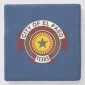 Stadtflagge El Paso (Texas) Steinuntersetzer (Vorderseite)