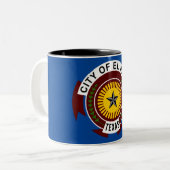 Stadtflagge El Paso Zweifarbige Tasse (Vorderseite Links)
