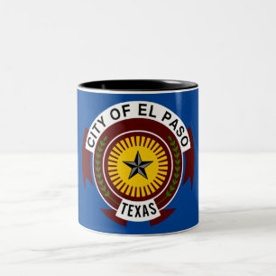 Stadtflagge El Paso Zweifarbige Tasse