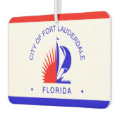 Stadtflagge Fort Lauderdale Autolufterfrischer (Links)