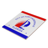 Stadtflagge Fort Lauderdale Fliese (Seite)
