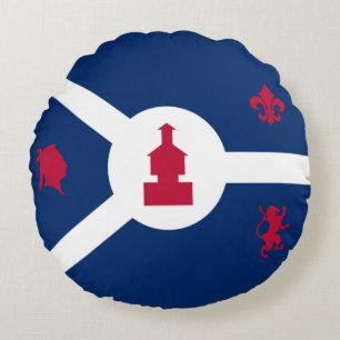 Stadtflagge Fort Wayne (Indiana) Rundes Kissen