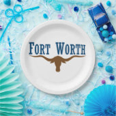 Stadtflagge Fort Worth Pappteller (Party)