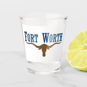 Stadtflagge Fort Worth Schnapsglas