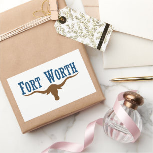 Stadtflagge Fort Worth (Texas) Rechteckiger Aufkleber