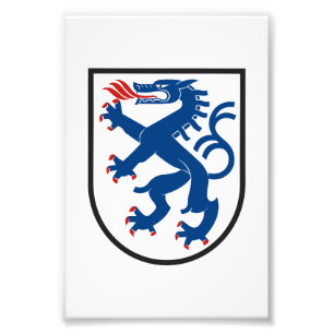 Stadtflagge Ingolstadt Deutschland Symbol Emblem D Fotodruck