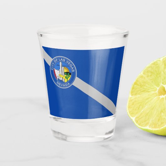 Stadtflagge Las Vegas Schnapsglas (Vorderseite)