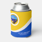Stadtflagge Long Beach (Kalifornien) Dosenkühler (Kanne Rückseite)