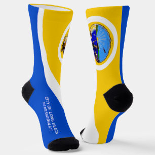 Stadtflagge Long Beach (Kalifornien) Socken