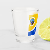 Stadtflagge Long Beach Schnapsglas (Links)
