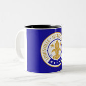 Stadtflagge Louisville Zweifarbige Tasse (Vorderseite Links)