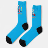 Stadtflagge Milwaukee (Wisconsin) Socken (Linkes Detail)
