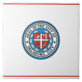 Stadtflagge Oklahoma Fliese (Vorderseite)