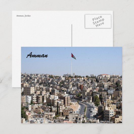 Stadtflagge Postkarte (Vorne/Hinten)