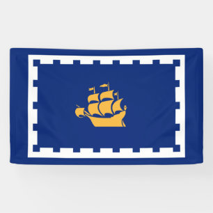 Stadtflagge Quebec (Québec, Kanada) Banner