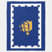 Stadtflagge Quebec (Québec, Kanada) Fleecedecke (Vorderseite)