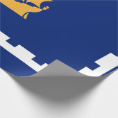 Stadtflagge Quebec (Québec, Kanada) Geschenkpapier (Ecke)