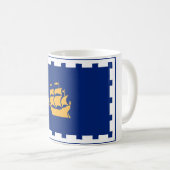 Stadtflagge Quebec (Québec, Kanada) Kaffeetasse (VorderseiteRechts)