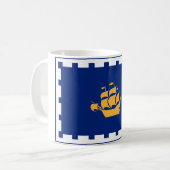 Stadtflagge Quebec (Québec, Kanada) Kaffeetasse (Vorderseite Links)