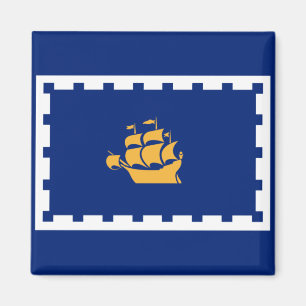 Stadtflagge Quebec (Québec, Kanada) Magnet