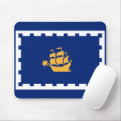 Stadtflagge Quebec (Québec, Kanada) Mousepad (Mit Mouse)