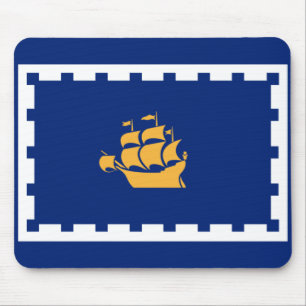 Stadtflagge Quebec (Québec, Kanada) Mousepad