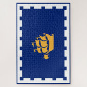 Stadtflagge Quebec (Québec, Kanada) Puzzle (Vertikal)