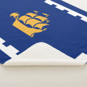 Stadtflagge Quebec (Québec, Kanada) Sherpadecke (3/4)