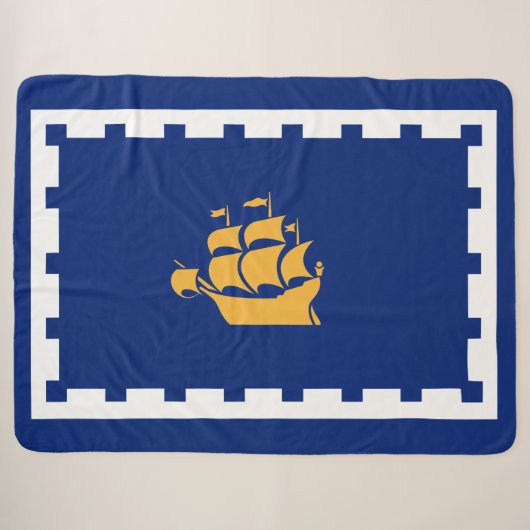 Stadtflagge Quebec (Québec, Kanada) Sherpadecke (Vorderseite (Horizontal))