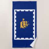 Stadtflagge Quebec (Québec, Kanada) Strandtuch (Vorderseite)