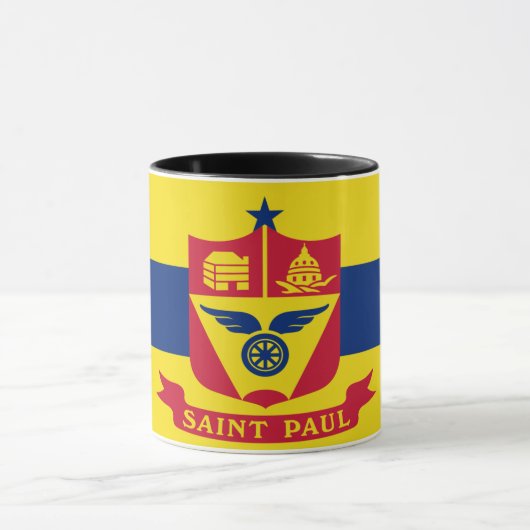 Stadtflagge Saint Paul Tasse (Zentrum)