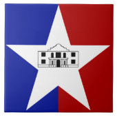 Stadtflagge San Antonio Fliese (Vorderseite)