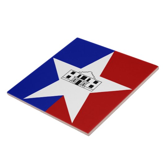Stadtflagge San Antonio Fliese (Seite)
