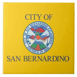 Stadtflagge San Bernardino Fliese